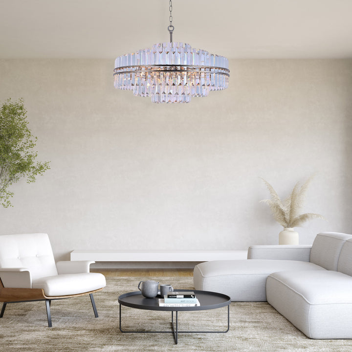 Ashton Collection - 80cm Chandelier - Champagne Finish
