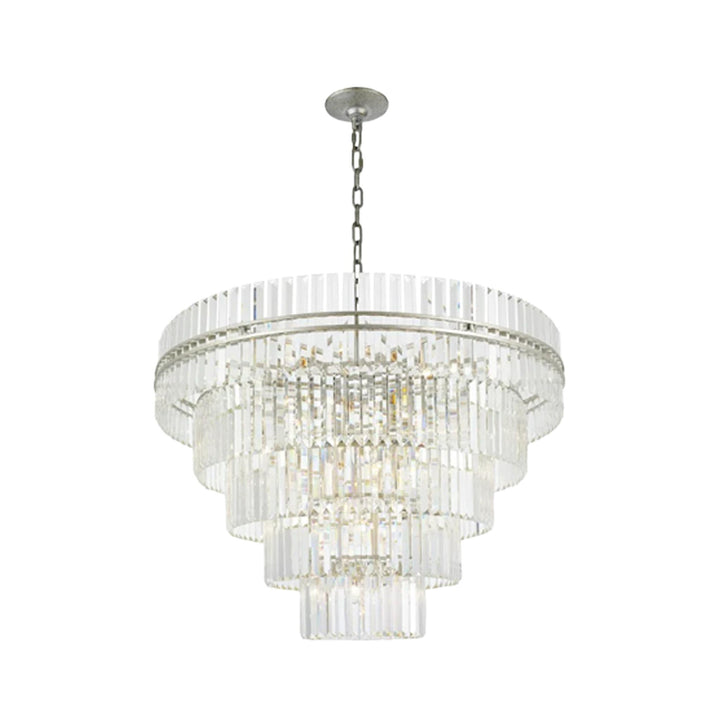 Ashton Collection - Five Tier Chandelier - 120cm - Champagne Finish