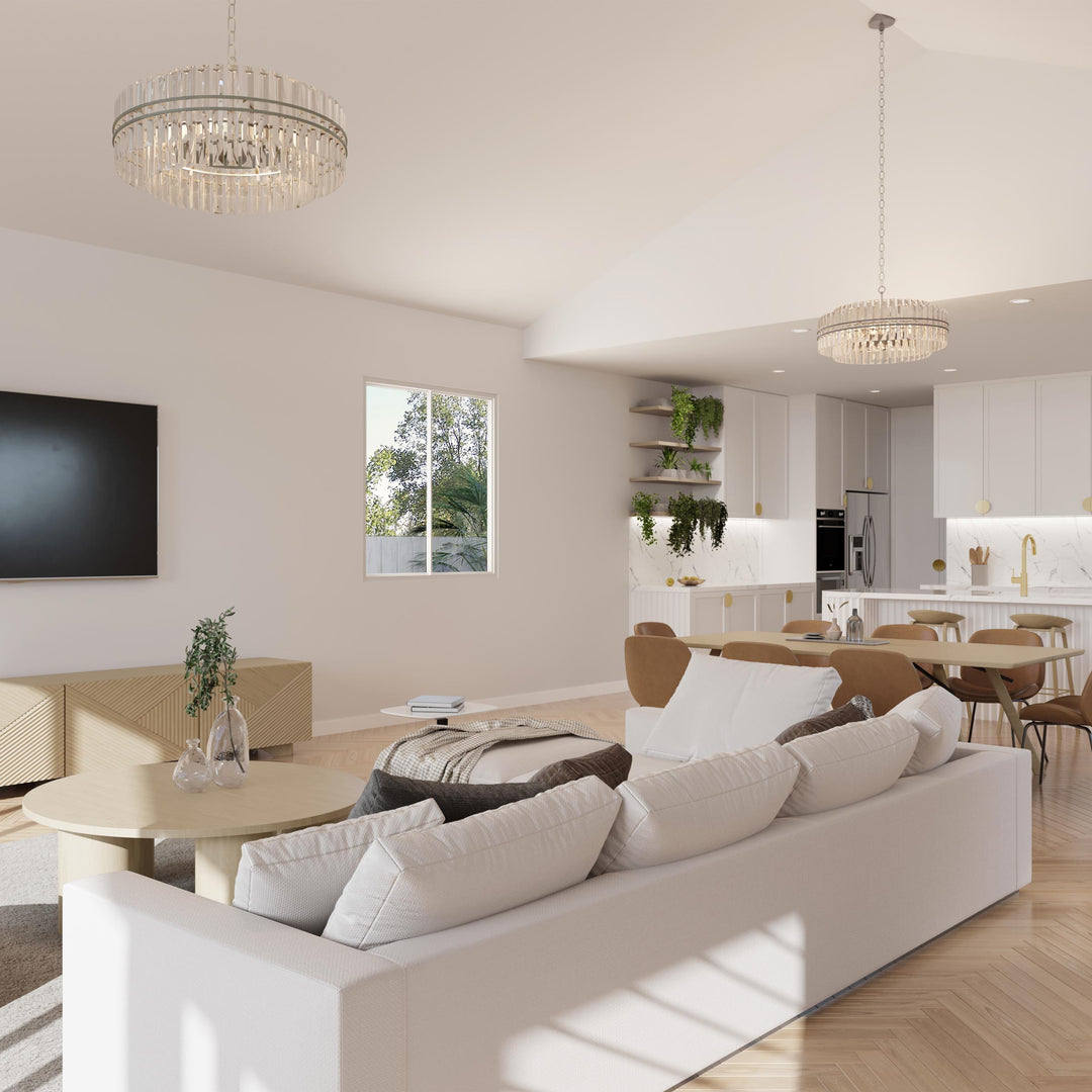 Ashton Collection - 68cm Chandelier - Champagne Finish