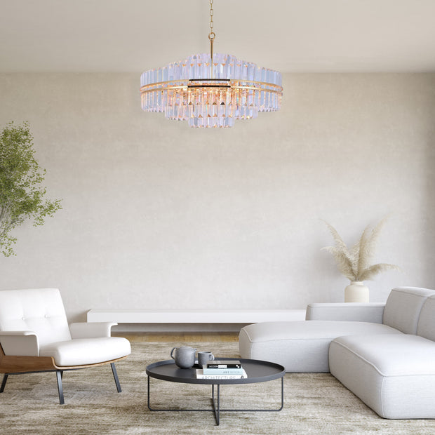 Ashton Collection - 80cm Chandelier - Gold Plated