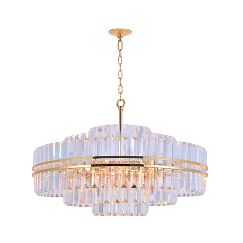 Ashton Collection - 80cm Chandelier - Gold Plated