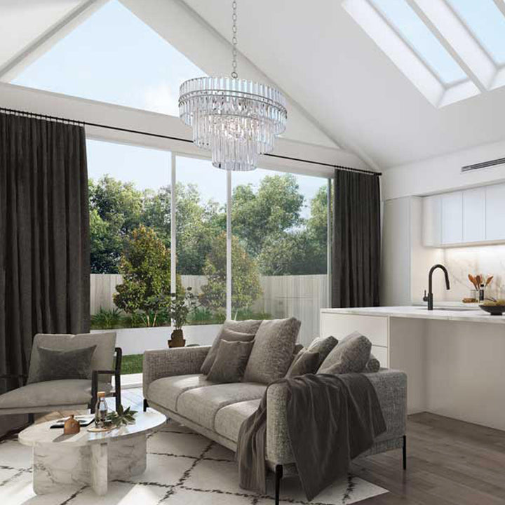 Ashton Collection - Three Tier - 80cm - Champagne Finish