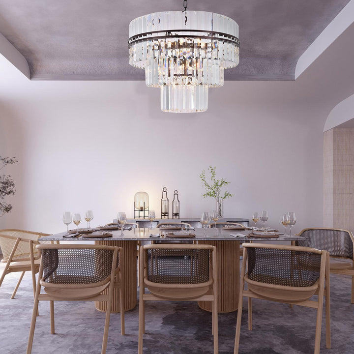 Ashton Collection - Three Tier - 68cm - Warm Bronze Finish