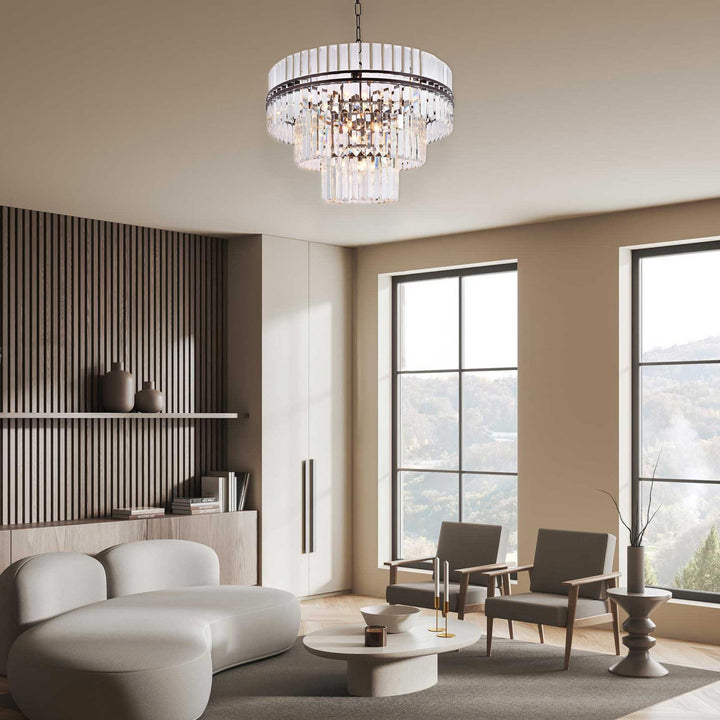 Ashton Collection - Three Tier - 80cm - Warm Bronze Finish