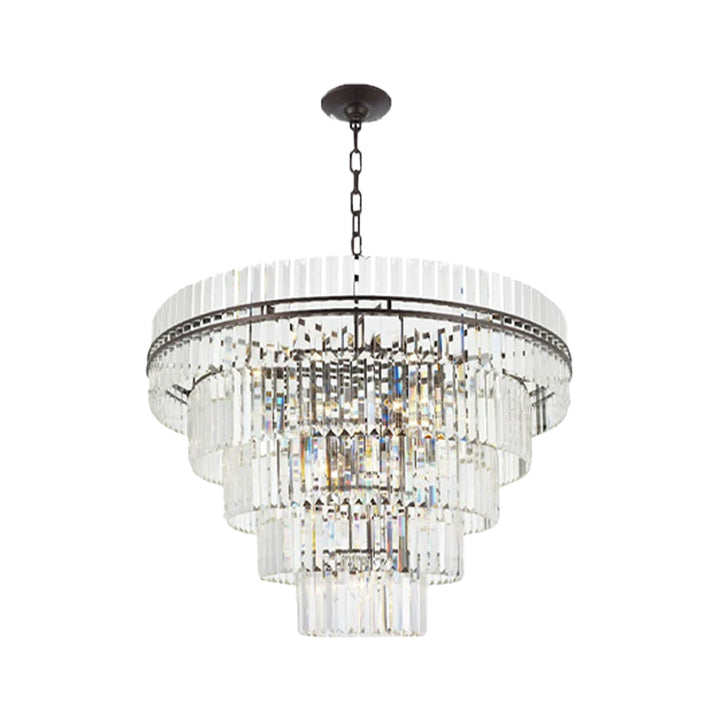 Ashton Collection - Five Tier Chandelier - 120cm - Warm Bronze - Designer Chandelier Australia