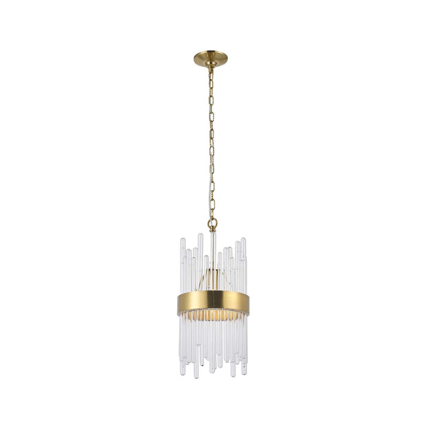 Selene Collection - Single Light Pendant - Brass