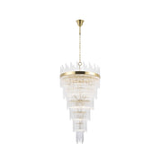 Selene Collection- 6 Layer Chandelier- Brass