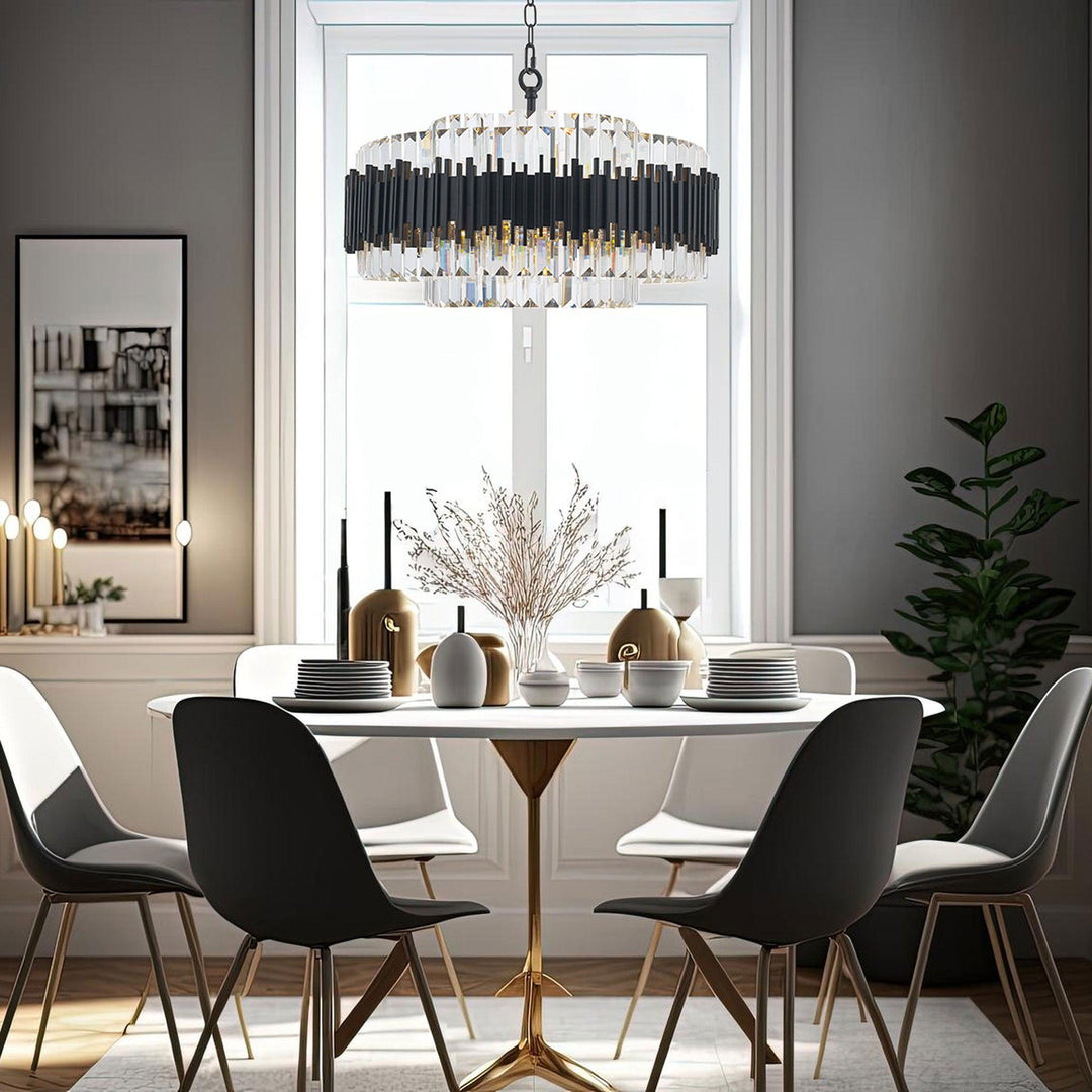 Allegra Collection - 72cm Chandelier - Matte Black