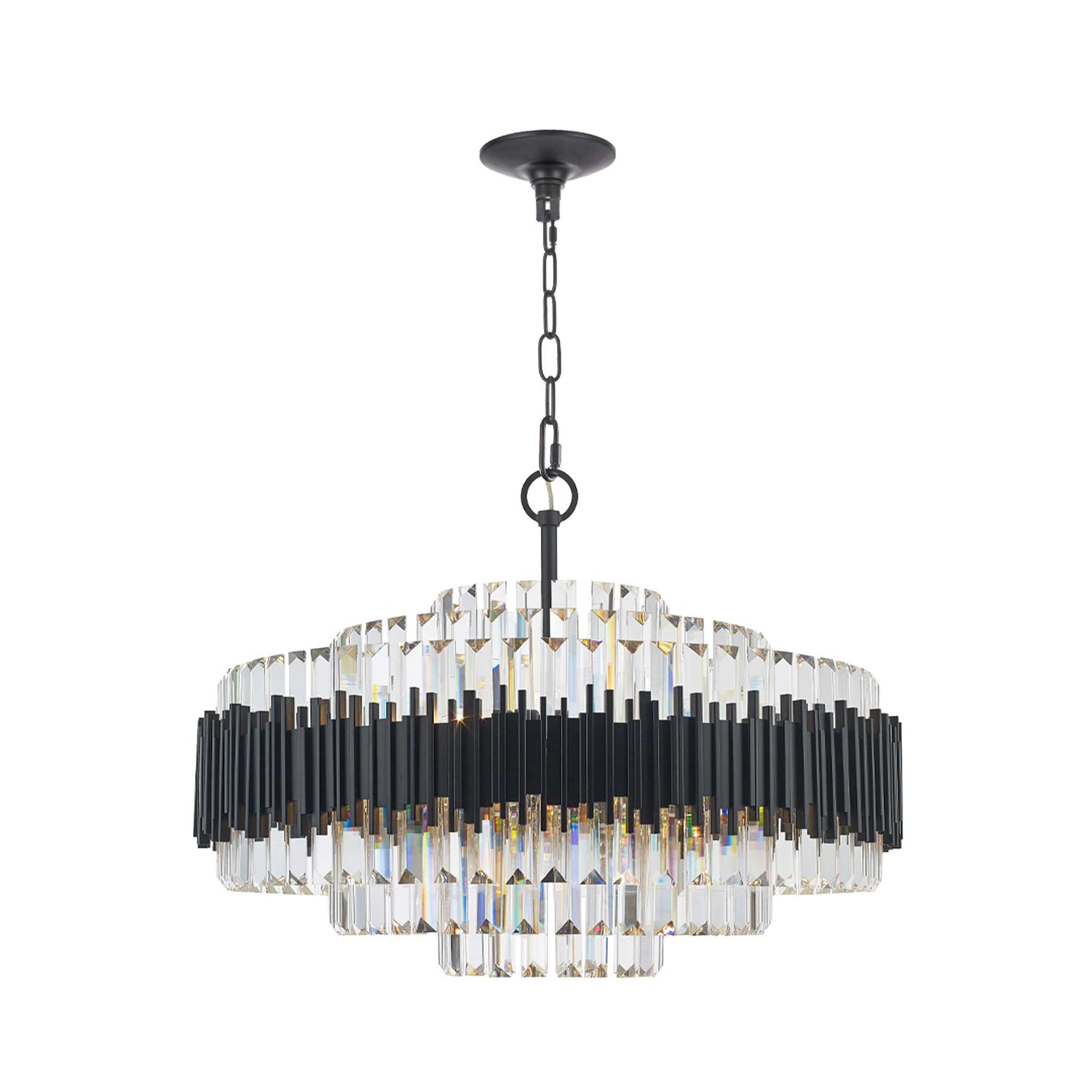 Entryway chandelier black discount