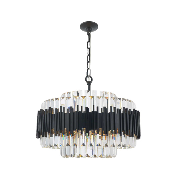 Allegra Collection - 58cm Chandelier - Matte Black