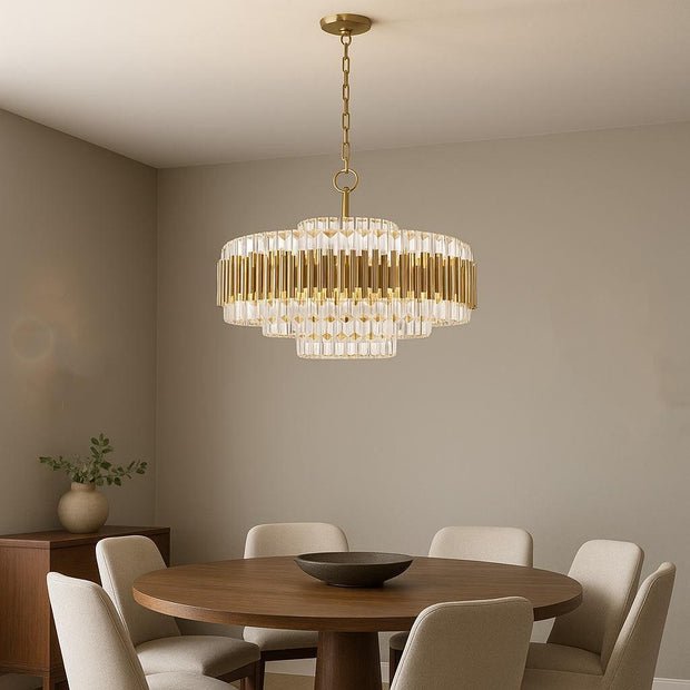 Allegra Collection - 58cm Chandelier - Brass