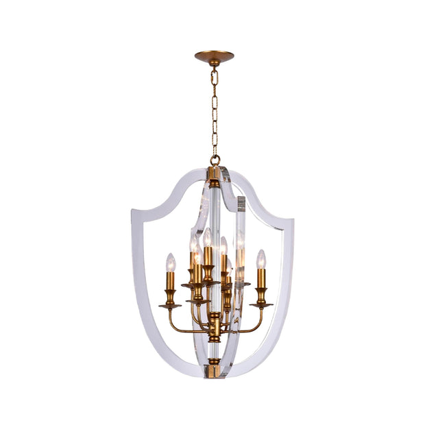 NewYork Lantern 8 Light - Antique Gold Finish