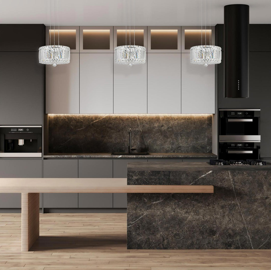 Modular Crystal Pendant - 30cm - Chrome Fixtures - Designer Chandelier Australia