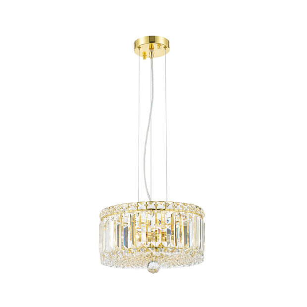 Modular Crystal Pendant - 30cm - Gold Fixtures