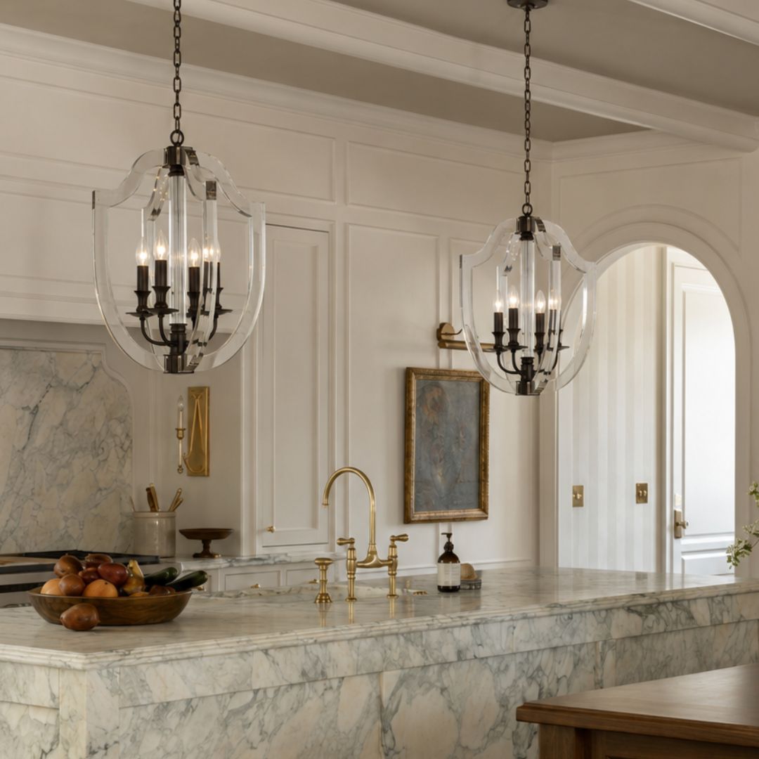 NewYork Lantern 4 Light - Dark Bronze Finish