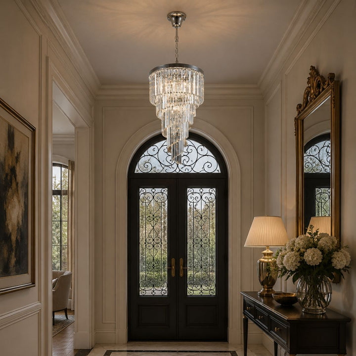 NewYork Oasis Spiral Chandelier - Chrome - W:60cm
