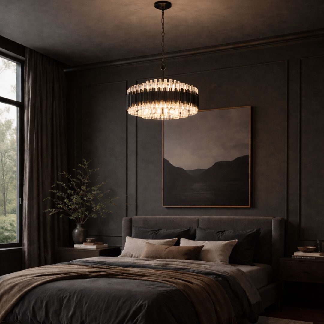 Allegra Collection - 58cm Chandelier - Matte Black