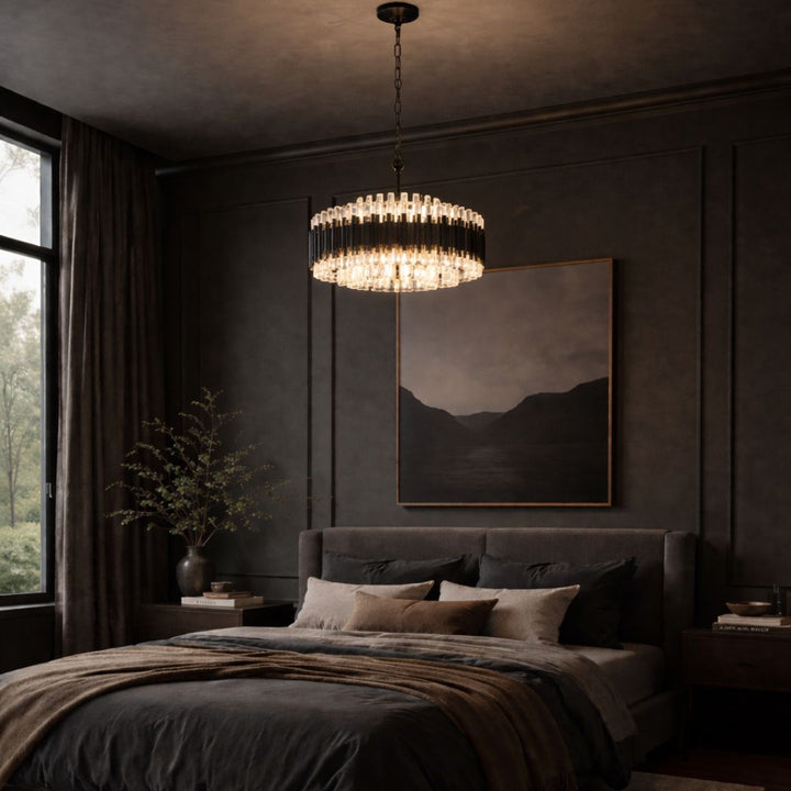 Allegra Collection - 58cm Chandelier - Matte Black