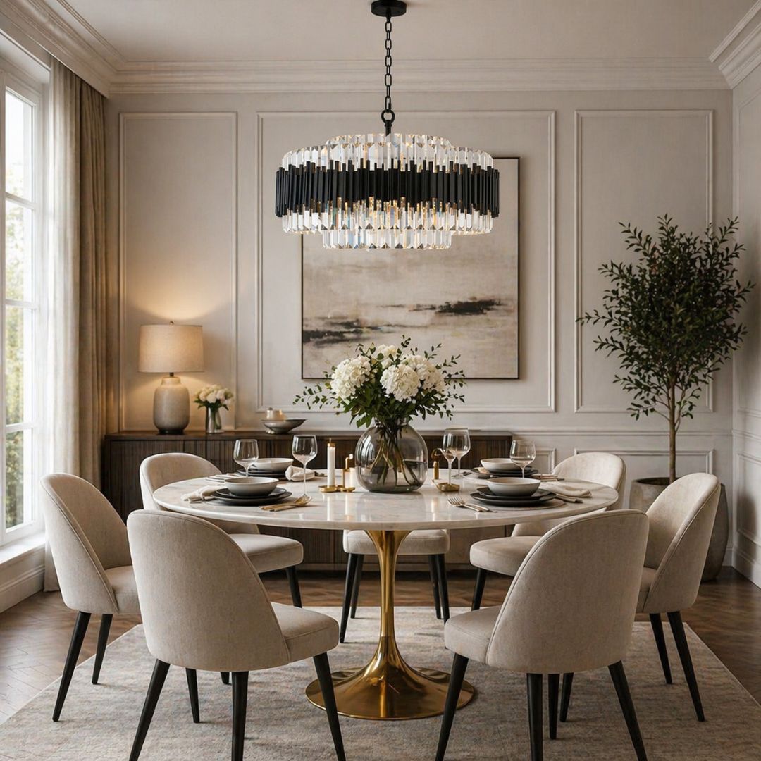 Allegra Collection - 72cm Chandelier - Matte Black