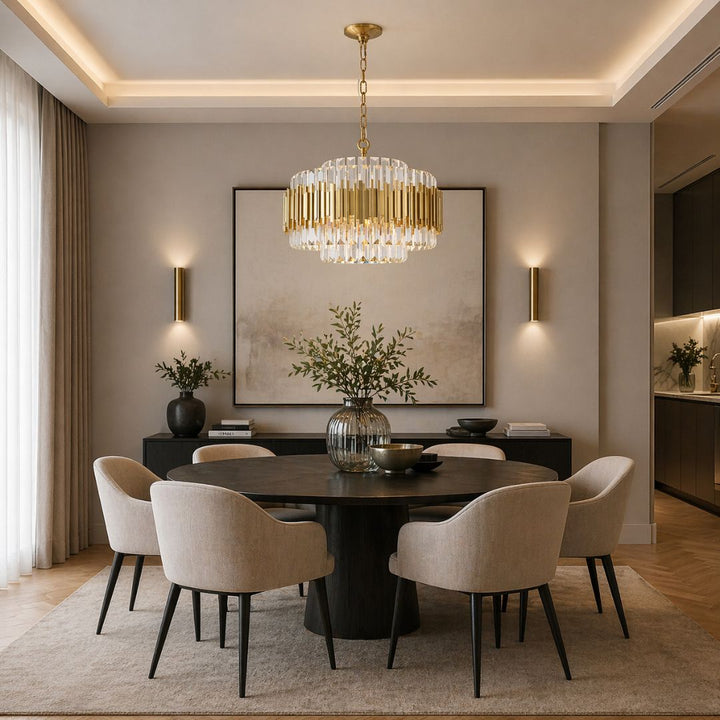 Allegra Collection - 58cm Chandelier - Brass