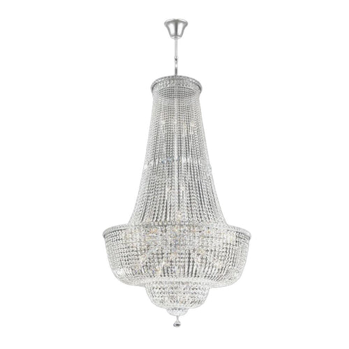 Empress Crystal Basket Chandelier - Chrome - 45 Light