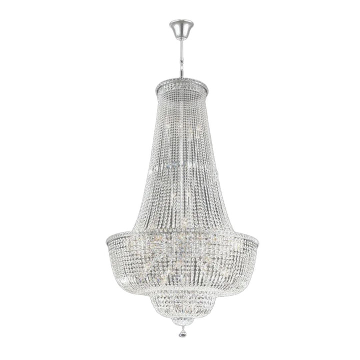Empress Crystal Basket Chandelier - Chrome - 45 Light