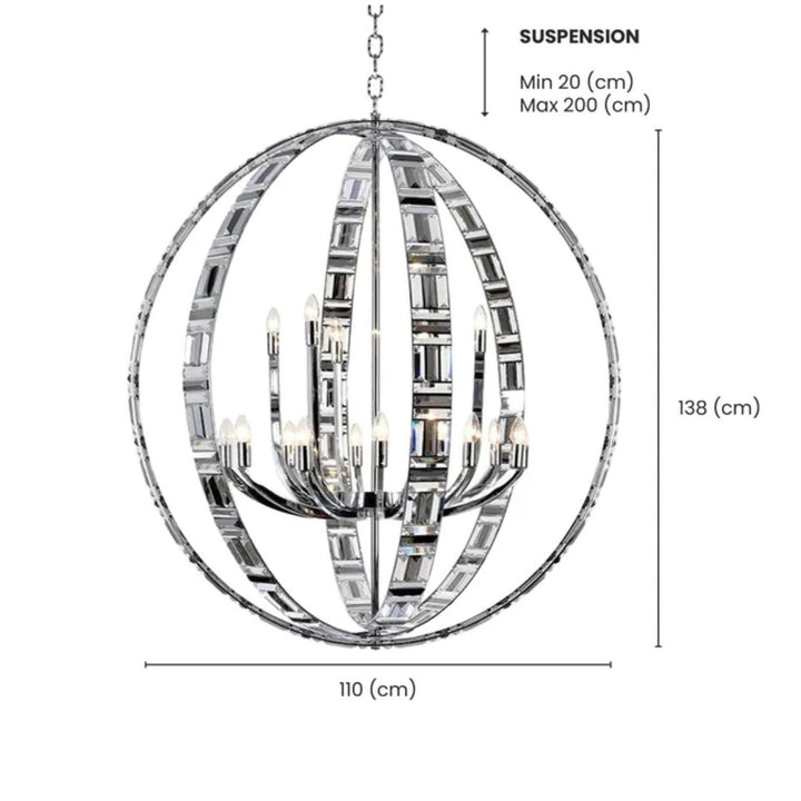 Aurora NewYork ORB - 18 Light - Chrome