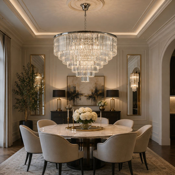 Odeon (Oasis) Chandelier- 7 Layer - Clear Finish - W:100cm