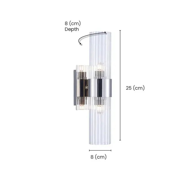 Provincial Collection Wall Sconce - Polished Nickel - H:25cm