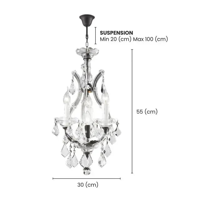 Maria Theresa Basket Crystal Chandelier - RUSTIC
