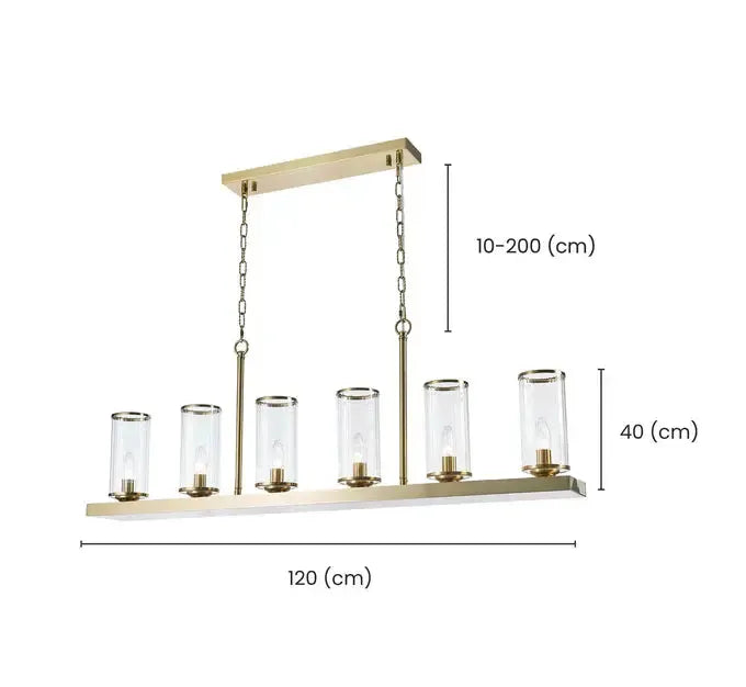 Provincial Collection- 120cm - Bar Light - Brass