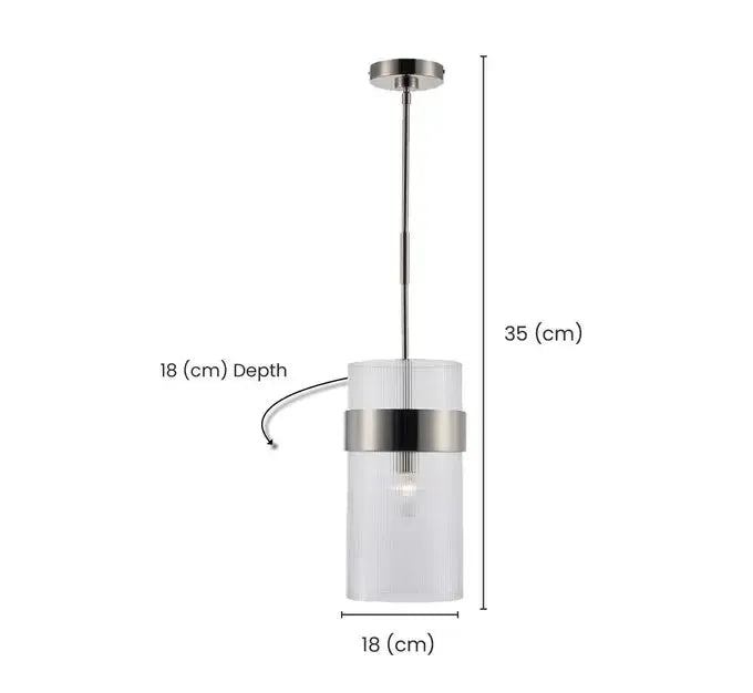 Provincial Collection - Single Light - Rod Suspension - Polished Nickel