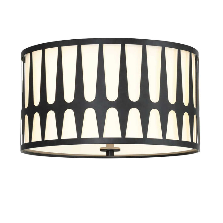 Shyla Collection - Flush Mount - Matte Black
