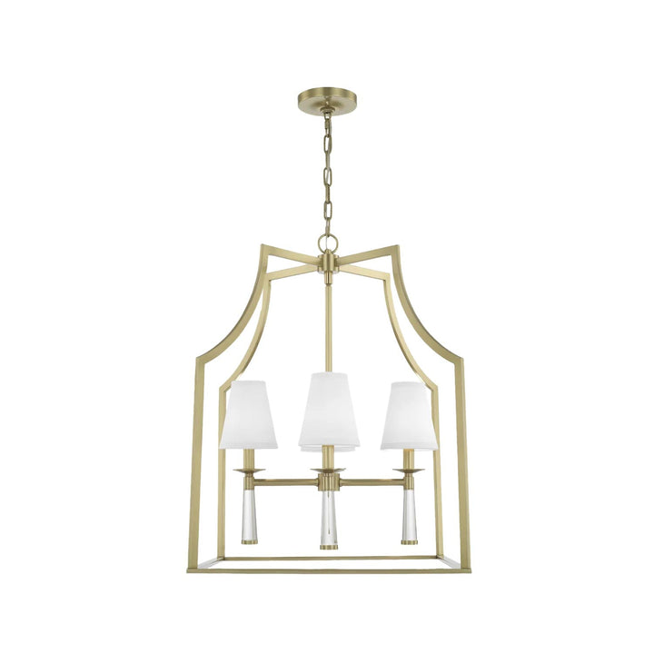 Brinkley Collection - 4 Light Chandelier - Satin Brass