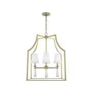 Brinkley Collection - 4 Light Chandelier - Satin Brass