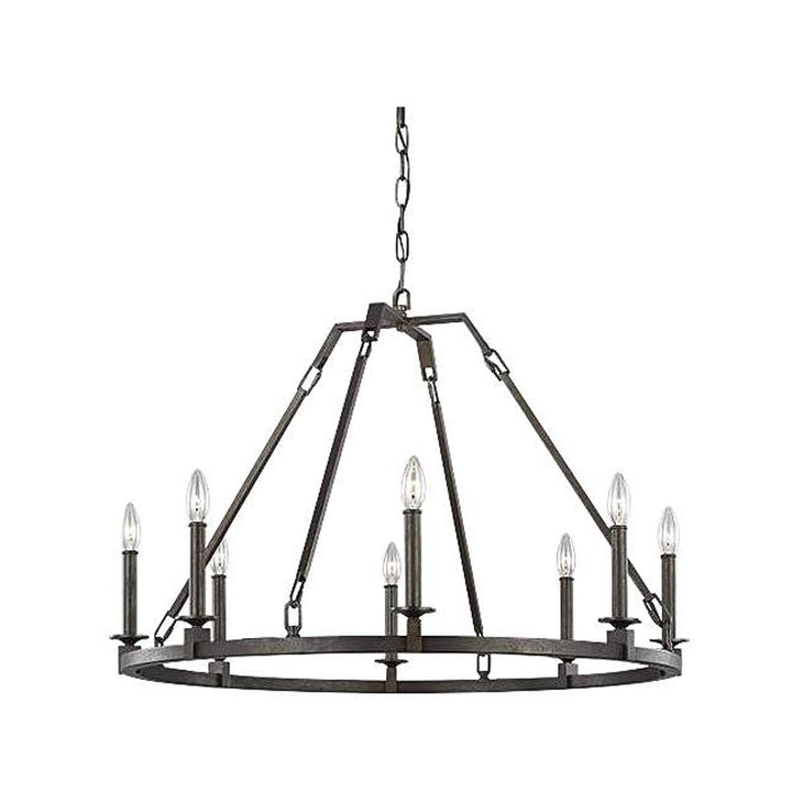 Hinkley Collection - 8 Lights Ring Chandelier - Brown Painted
