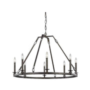 Hinkley Collection - 8 Lights Ring Chandelier - Brown Painted