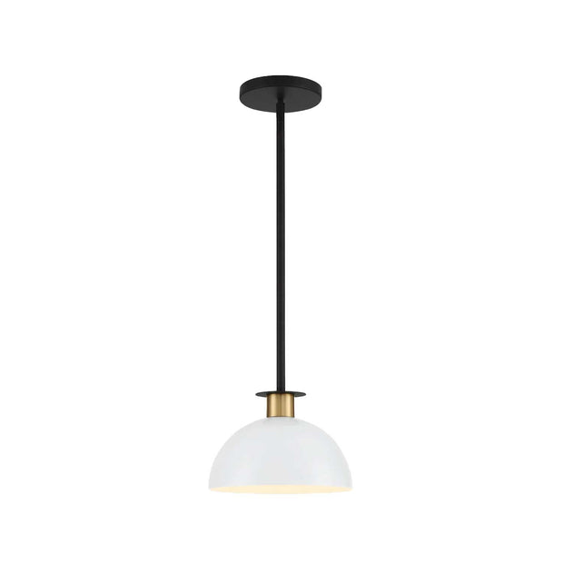 Gamma Collection - Pendant - Satin Brass & Matte Black - W:25cm