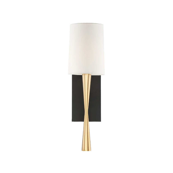 Truax Collection - Wall Light - Satin Brass & Matte Black