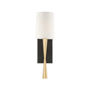 Truax Collection - Wall Light - Satin Brass & Matte Black