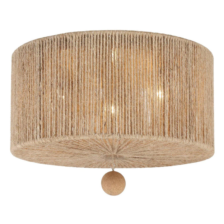 Karina Collection - Flush Mount - Rattan