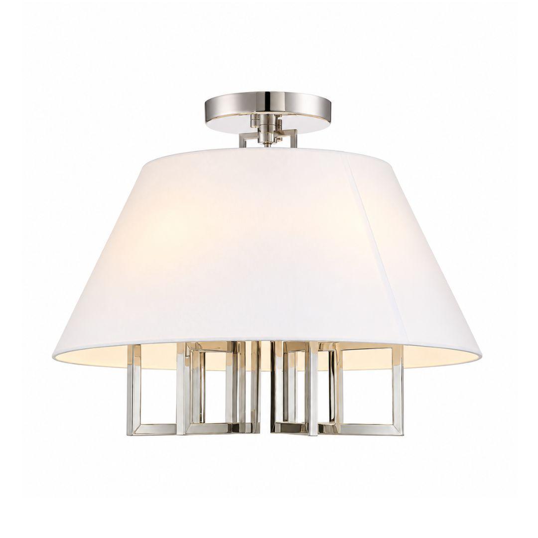 Strata Collection - Flush Mount - Polished Nickel