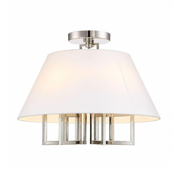 Strata Collection - Flush Mount - Polished Nickel