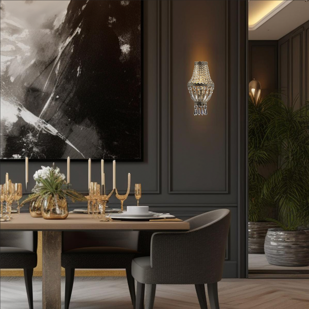 French Basket Wall Sconce Light - Antique Bronze - W:15cm - Designer Chandelier Australia