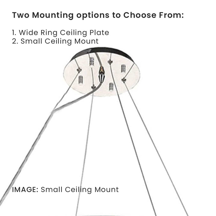 NewYork - Halo Ring - Smoke - W:80cm - Designer Chandelier Australia