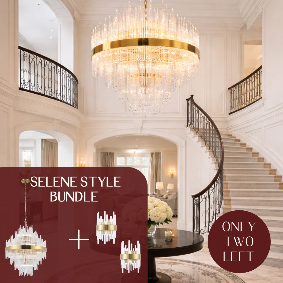 Selene Style Bundle (2 FREE sconces) - Designer Chandelier Australia