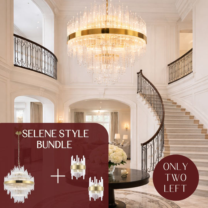 Selene Style Bundle (2 FREE sconces) - Designer Chandelier Australia