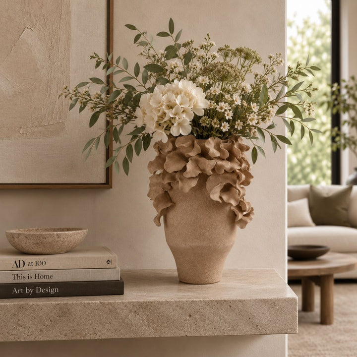 Terra Ceramic Vase Taupe