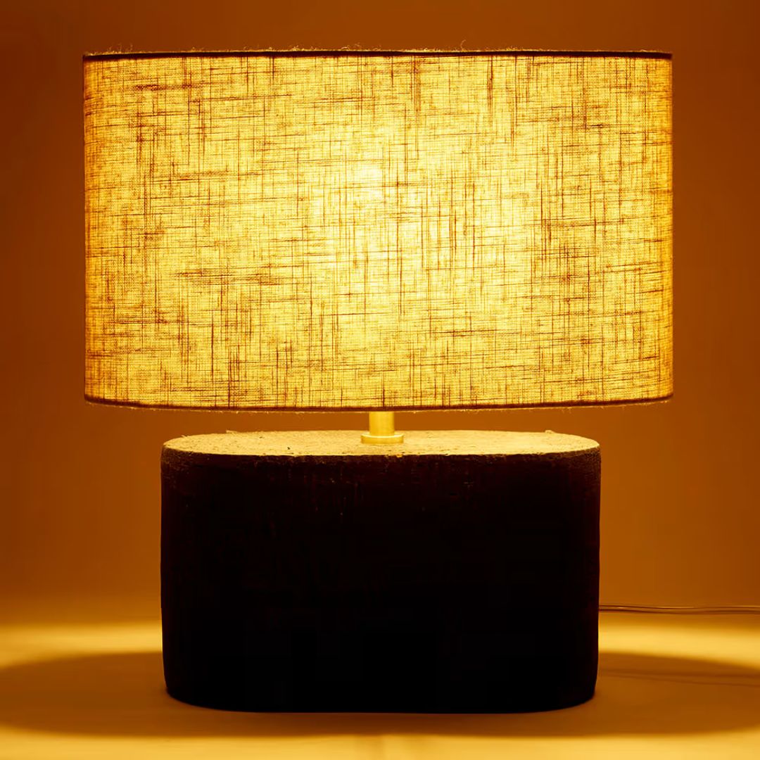 Vannah Table Lamp Black/Natural