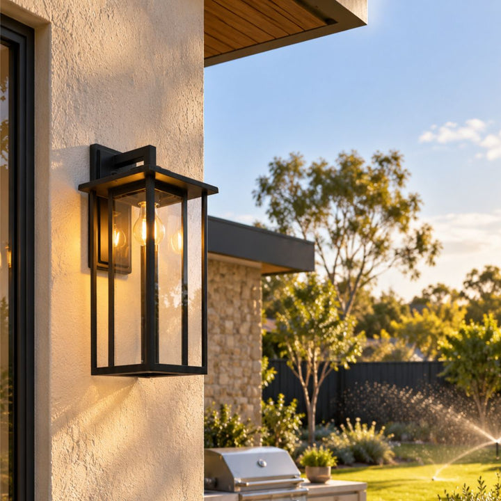 Verano Collection - Outdoor Wall Sconce - Black H:40cm